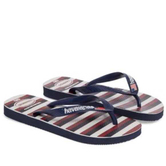 Havaianas Shoes - Havaianas Women's Top USA Stripe Navy Blue Flip Flop